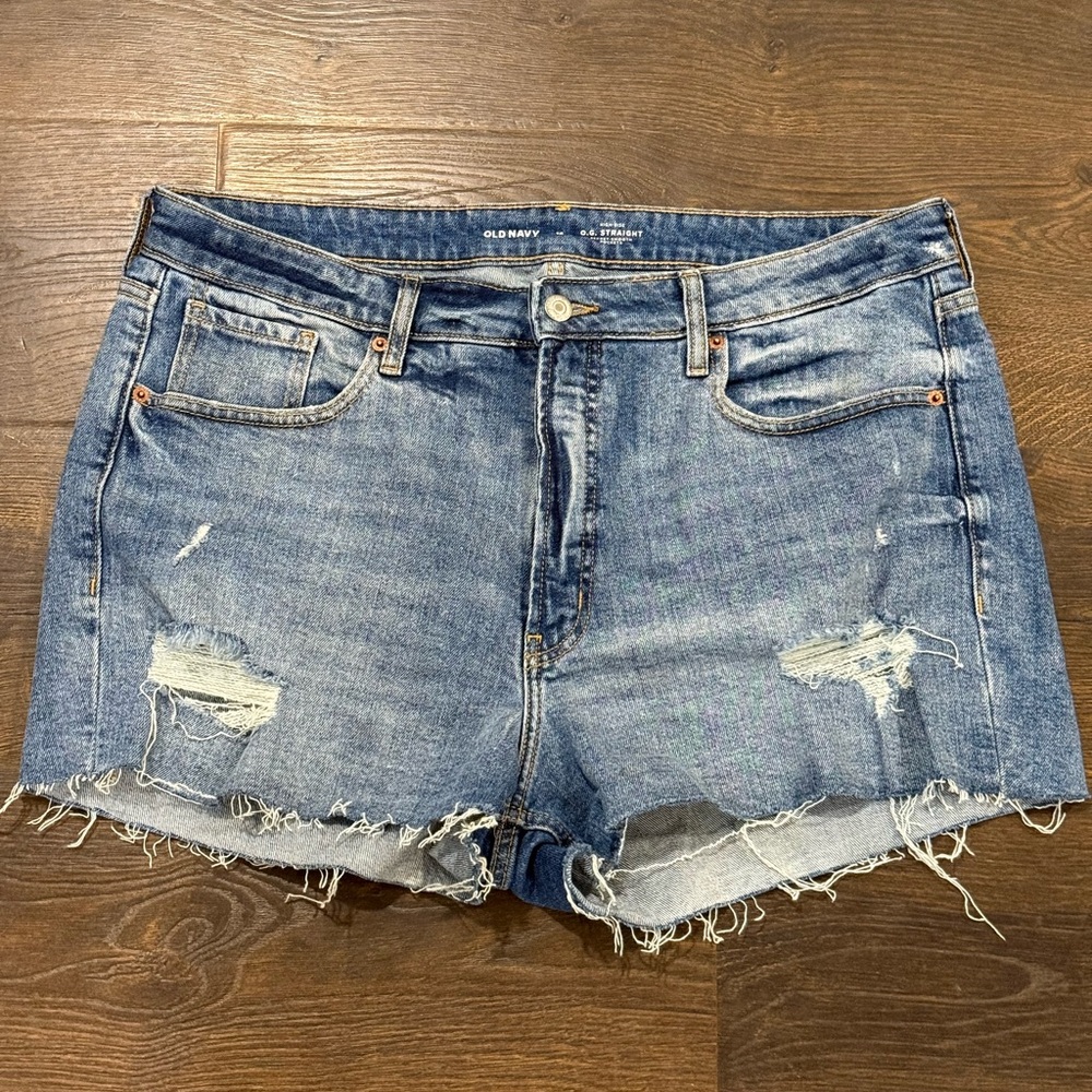 Old Navy High-rise OG Straight Denim Shorts
